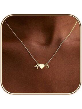 Trendy Initial Heart Necklace for Teen Girls - Perfect Gift for Any Occasion